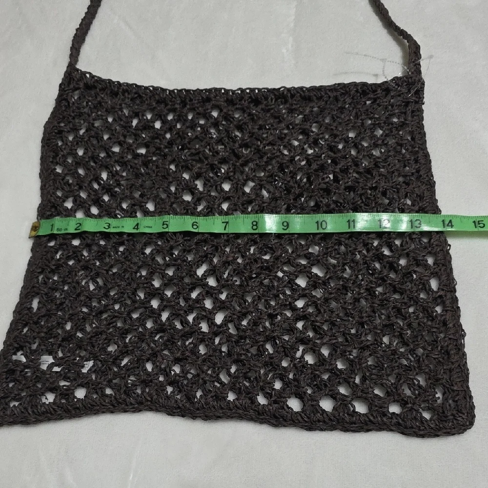 FREE PEOPLE‎ Brown Crochet Tote Bag